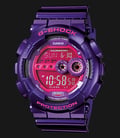 Casio G-Shock GD-100SC-6DR Ladies Pink Digital Dial Purple Resin Band-0