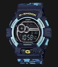 Casio G-Shock G-LIDE GLS-8900CM-2DR Black Digital Dial Blue Camouflage Resin Strap-0