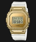 Casio G-Shock GM-5600SG-9DR Gold Ingot Collection Square Metal Covered Digital Dial Clear Resin Band-0