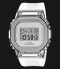 Casio G-Shock GM-S5600SK-7DR Square Metal Covered Ladies Digital Dial White Clear Resin Band-0