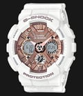 Casio G-Shock GMA-S120MF-7A2DR Rose Gold Digital Analog Dial White Resin Band-0