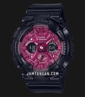 Casio G-Shock GMA-S120RB-1ADR Red And Black Collection Magenta Digital Analog Dial Black Resin Band-0