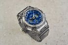 Casio G-Shock GMA-S120TB-8ADR Translucent Gray with Metallic Blue Dial Grey Transparent Resin Band-7
