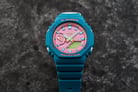 Casio G-Shock GMA-S2100BS-3ADR CasiOak Spring And Summer Pink Digital Analog Dial Green Resin Band-5