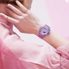 Casio G-Shock GMA-S2100SK-4ADR CasiOak Digital Analog Dial Pink Transparent Resin Band-6