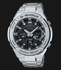 Casio G-Shock G-Steel GST-S110D-1ADR Tough Solar Digital Analog Dial Stainless Steel Band-0