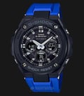 Casio G-Shock G-Steel GST-W300G-2A1JF Men Black Digital Analog Watch Blue Resin Band-0