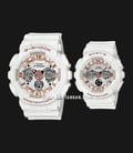 Casio G-Shock LOV-20A-7ADR Presents Lovers Collection Digital Dial White Resin Band-0