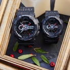 Casio G-Shock LOV-21A-1ADR Presents Lovers Collection Digital Analog Dial Black Resin Band-4