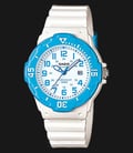 Casio General LRW-200H-2BVDF Water Resistant 100M White Dial White Resin Band-0