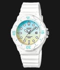 Casio General LRW-200H-2E2VDR Water Resistant 100M Dual Tone Dial White Resin Band-0