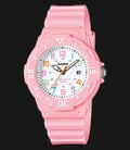 Casio General LRW-200H-4B2VDF 100m Water Resistant White Dial Pink Resin Band-0