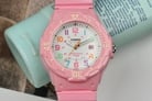 Casio General LRW-200H-4B2VDF 100m Water Resistant White Dial Pink Resin Band-6