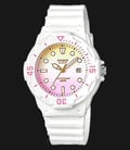 Casio General LRW-200H-4E2VDR Water Resistant 100M Dual Tone Dial White Resin Band-0