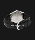 Casio General LTP-1094E-7BRDF Enticer Ladies White Dial Black Leather Band-2
