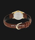 Casio LTP-1094Q-7B7RDF Enticer Ladies White With Cat Dial Brown Leather Band-2