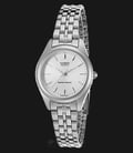 Casio LTP-1129A-7ARDF - Enticer Ladies - Silver Dial Silver Stainless Steel Band-0
