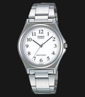 Casio General LTP-1130A-7BRDF Enticer Ladies White Dial Stainless Steel Band-0