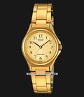 Casio General LTP-1130N-9BRDF Enticer Ladies Gold Dial Gold Stainless Steel Band-0