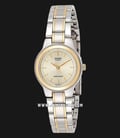 Casio General LTP-1131G-9ARDF Ladies Gold Dial Dual Tone Stainless Steel Strap-0