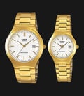 Casio General LTP-1170N-7ARDF_MTP-1170N-7ARDF White Dial Gold Stainless Steel Band-0