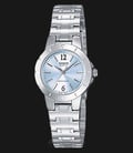Casio General LTP-1177A-2ADF Ladies Light Blue Dial Stainless Steel Strap-0