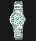 Casio General LTP-1177A-3ADF Ladies Green Dial Stainless Steel Band-0