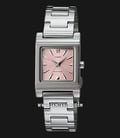 Casio LTP-1237D-4A2DF Enticer Ladies Pink Dial Stainless Steel Strap-0
