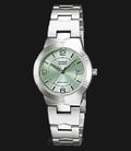 Casio General LTP-1241D-3ADF Enticer Ladies Green Dial Stainless Steel Band-0