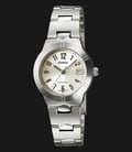 Casio General LTP-1241D-7A2DF Enticer Ladies Silver Dial Stainless Steel Band-0