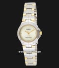 Casio General LTP-1242SG-9CDF Enticer Ladies Champagne Dial Dual Tone Stainless Steel Strap-0