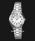 Casio General LTP-1275D-7BDF Enticer Ladies White Dial Stainless Steel Band-0
