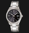 Casio LTP-1302D-1A1VDF Enticer Ladies Black Dial Stainless Steel Band-0