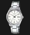 Casio General LTP-1302D-7A1VDF Enticer Ladies White Dial Stainless Steel Band-0