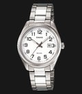 Casio General LTP-1302D-7BVDF White Dial Stainless Steel Band-0