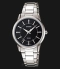 Casio General LTP-1303D-1AVDF Enticer Ladies Black Dial Stainless Steel Band-0