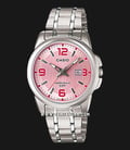 Casio General LTP-1314D-5AVDF Enticer Ladies Pink Dial Stainless Steel Band-0