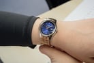 Casio General LTP-1358R-2AVDF Enticer Ladies Blue Dial Rose Gold Stainless Steel Strap-8