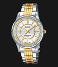 Casio LTP-1358SG-7AVDF Enticer Ladies Silver Dial Dual Tone Stainless Steel Strap-0