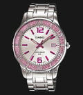 Casio LTP-1359D-4ADF Enticer Ladies Silver Dial Stainless Steel Strap-0