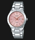 Casio General LTP-1410D-4A2VDF Ladies Pink Dial Stainless Steel Band-0