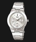 Casio LTP-2083D-7AVDF Enticer Ladies Silver Dial Stainless Steel Strap-0