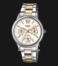 Casio LTP-2085SG-7AVDF Enticer Ladies Silver Dial Dual Tone Stainless Steel Band-0