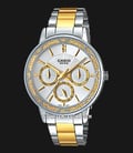 Casio General LTP-2087SG-7AVDF Enticer Ladies Silver Dial Dual Tone Stainless Steel Band-0
