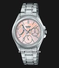 Casio LTP-2089D-4AVDF Enticer Ladies Pink Dial Stainless Steel Strap-0
