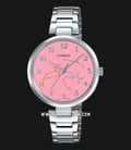 Casio General LTP-E02D-4ADR Ladies Zodiac Times Soft Pink Dial Stainless Steel Band-0