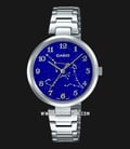 Casio General LTP-E04D-2ADR Ladies Zodiac Times Blue Dial Stainless Steel Band-0