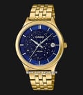 Casio LTP-E141G-2AVDF Enticer Ladies Blue Dial Gold Stainless Steel Strap-0