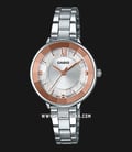 Casio General LTP-E163D-7A2DF Enticer Ladies Silver Dial Stainless Steel Strap-0