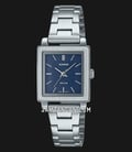 Casio General LTP-E176D-2AVDF Ladies Blue Dial Stainless Steel Band-0